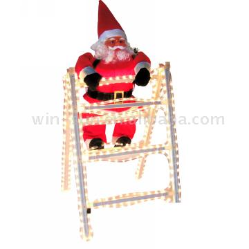  Toy Lighting Ladder & Santa Claus (Toy Lighting Ladder & Santa Claus)