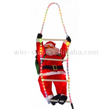  Toy Lighting Ladder & Santa Claus (Toy Lighting Ladder & Santa Claus)