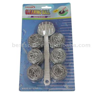  6pcs Cleaning Ball with Brush