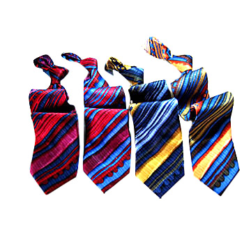  Silk and Poly Printed Ties