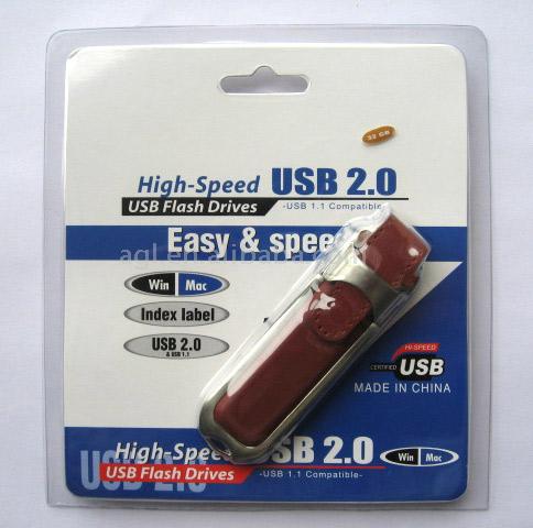 Leather OEM USB2.0 Flash Drives (Cuir OEM USB2.0 Flash Drives)