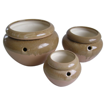  Ceramic Self-Watering Pots (Céramique auto-Pots Arrosage)