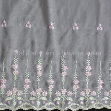  Flower Pattern Embroidered Mesh Fabric (Blume Muster bestickt Mesh Fabric)