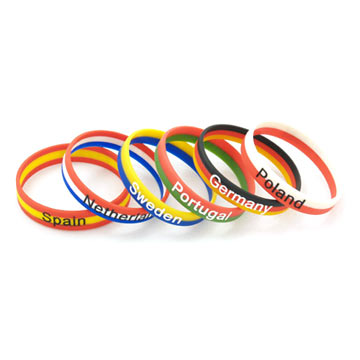  Flag Silicon Wristbands (Drapeau Silicon Wristbands)