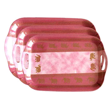  Melamine Service Trays (Mélamine Service Plateaux)