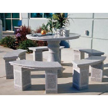  Stone Table and Chairs ( Stone Table and Chairs)