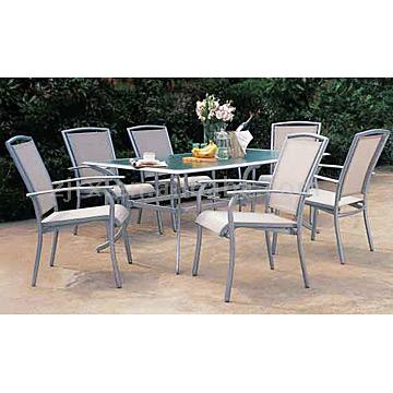  7pcs Set Alu Sling Garden Furniture (7pcs Set Alu Sling Meubles de jardin)