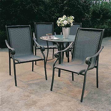  5pcs Set Alu Sling Garden Furniture (5pcs Set Alu Sling Meubles de jardin)