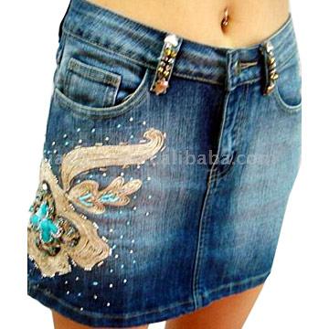  Ladies` Jeans Skirt (Женские Джинсовая юбка)