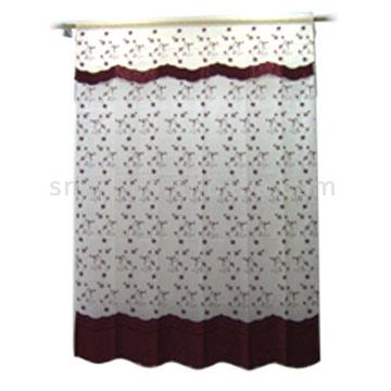  Embroidered Voile Attached Stain Curtain (Вышитый Voile Прикрепленный Stain занавес)