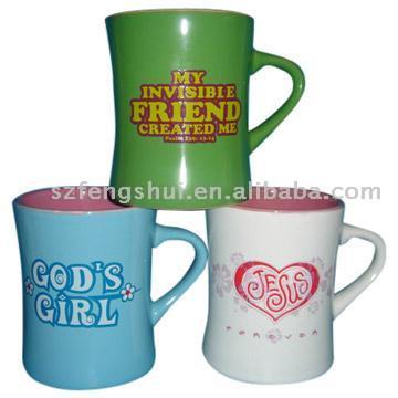  Glazed Mugs, Enamel Mugs (Glasierte Tassen, Becher Emaille)