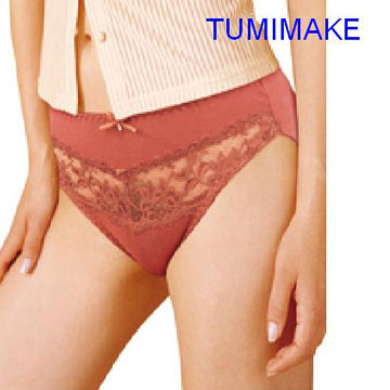  Ladies` Elastic Cotton Brief with Lace ( Ladies` Elastic Cotton Brief with Lace)