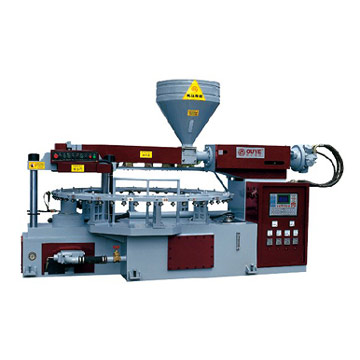  Full-Auto Plastic-Rubber Sole Injection Molding Machine (Full-Auto Plastic-Rubber Sole Injection Molding Machine)