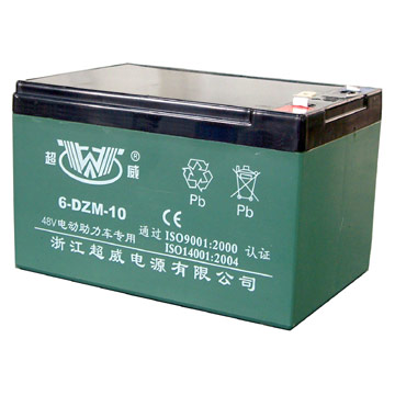  12v10AH Sealed Lead Acid Batteries For E-bikes And E-scooters (12v10AH Sealed Lead Acid Batteries Pour E-bikes et des scooters E -)