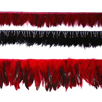  Feather Trimming with Satin Ribbon Tape ( Feather Trimming with Satin Ribbon Tape)