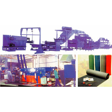  PVC Spray-Threads Carpet Production Line (PVC-Spray-Threads Carpet Production Line)