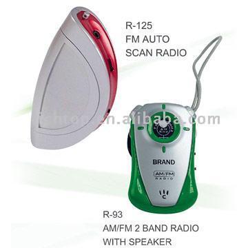  FM Auto Scan Radio, AM/FM 2-Band Raido with Speaker (FM радио Auto Scan, AM / FM 2-Band Райдо со спикером)