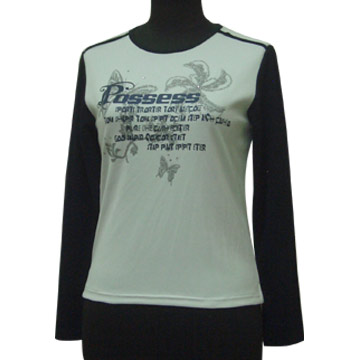  Ladies` Long Sleeve T-Shirt ( Ladies` Long Sleeve T-Shirt)