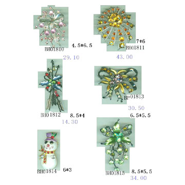  Christmas Brooches