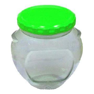  Jam Glass Jar with Lid (Jam Pot en verre avec couvercle)
