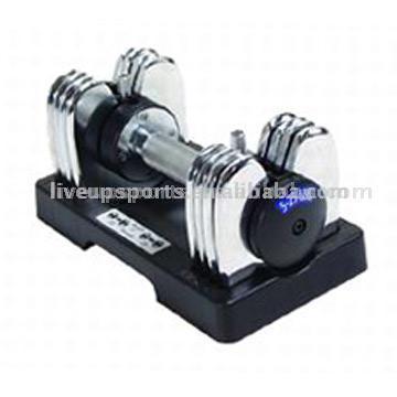  5-25lbs Adjustable Chrome Dumbbell Set (5   25 réglables d`haltères en chrome)