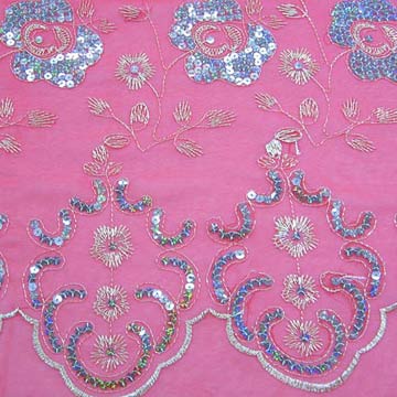  Spangle Embroidered Chiffon (Spangle chiffon brodé)