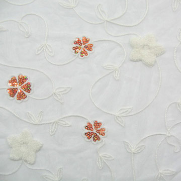  Spangle Chenille Embroidered Polyamide (Spangle Шенилле Вышитая Полиамид)