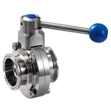  Sanitary Butterfly Clamped Valve (Sanitaires au niveau du sol Butterfly Valve)