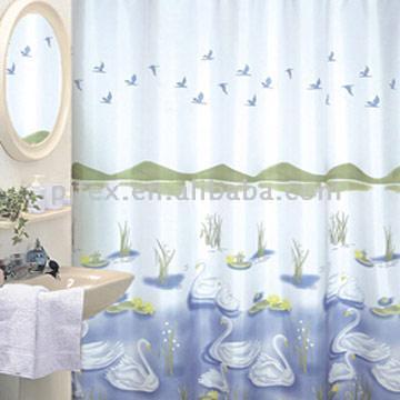 100% Polyester Shower Curtain ( 100% Polyester Shower Curtain)