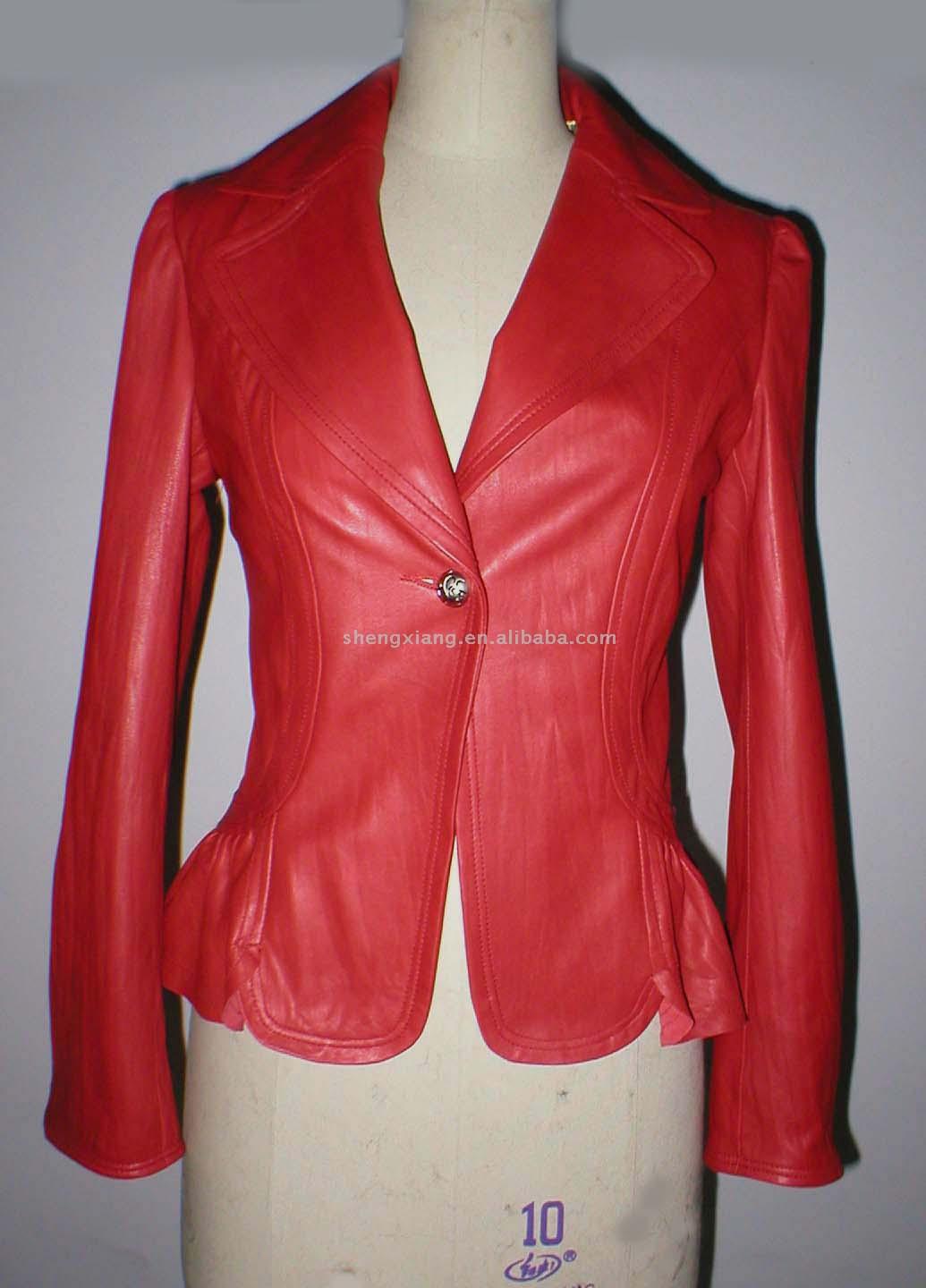  Ladies` Lamb Leather Jacket ( Ladies` Lamb Leather Jacket)