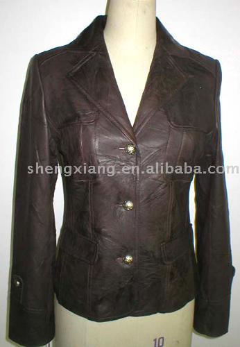  Ladies` Lamb Leather Jacket ( Ladies` Lamb Leather Jacket)