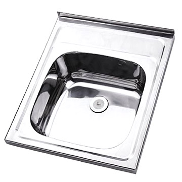  Stainless Steel Sink (Sit-On Sink) (Нержавеющая сталь Раковина (Sit-на умывальник))