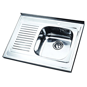  Stainless Steel Sink (Sit-On Sink) (Нержавеющая сталь Раковина (Sit-на умывальник))