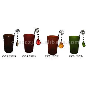  Glass Candle Holder ( Glass Candle Holder)