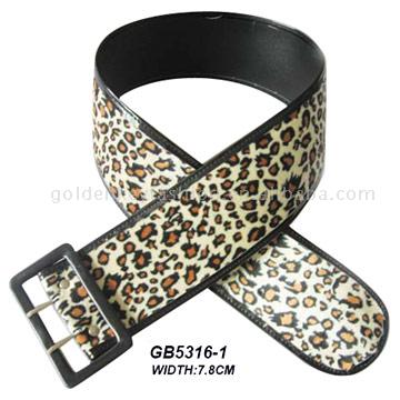 Popular PU Belt with Leopard Veins (Популярные ПУ Ремень с Leopard вен)