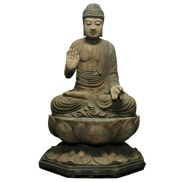  Woodcarving Buddha (Northern Wei Dynasty) (Резьба по дереву Будды (Северная Вэй))