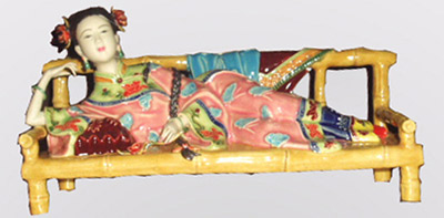 Farbige Holzschnitzereien Lotus-Kwan Yin (Ming-Dynastie) (Farbige Holzschnitzereien Lotus-Kwan Yin (Ming-Dynastie))