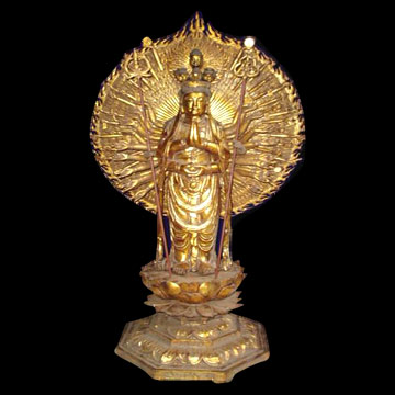  Woodcarving Thousand-Hand Kwan-Yin (Ming Dynasty) (Резьба по дереву Тысячи рук Гуань-Инь (династия Мин))