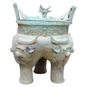  Bronze Ancient Cooking Vessel (War Period) (Bronze antique RECIPIENT DE CUISSON (War Period))