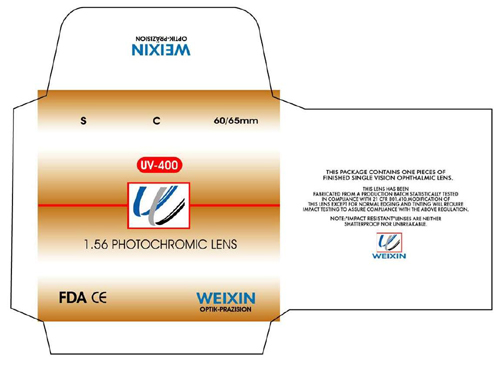  Cr39 Photochromic Lens for 1.56 Middle Index (Cr39 Фотохромные объективов для Ближнего 1,56 Index)
