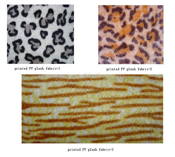  Printed PV Plush Fabric