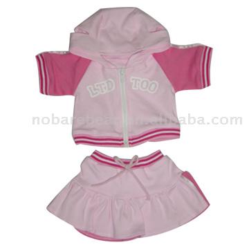  Pink Hooded Outfit for Teddy Bear ( Pink Hooded Outfit for Teddy Bear)
