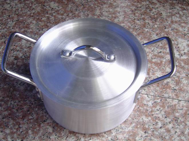  Sand-Polished Aluminum Pot (Silico-aluminium poli Pot)