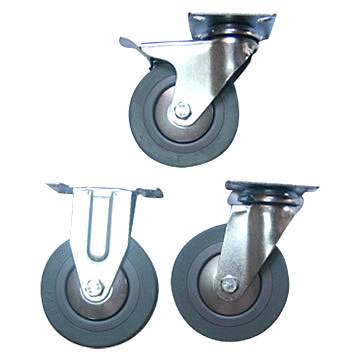  Grey Rubber Casters (Серые резиновые ролики)