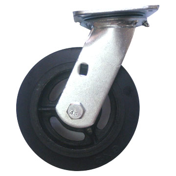  Cast Iron Rubber Caster (Heavy-Duty) (Чугунные резиновые Кастер (большой мощности))