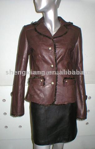  Ladies` Lamb Leather Jacket ( Ladies` Lamb Leather Jacket)