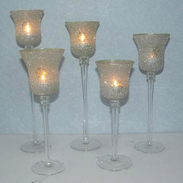  Glass Candle Holders (Verre Bougeoirs)