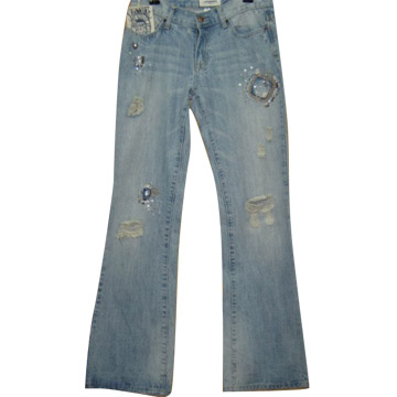  Ladies` Jeans