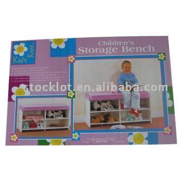  Stock Children`s Wooden Bench (Фондовый Детская деревянная скамья)
