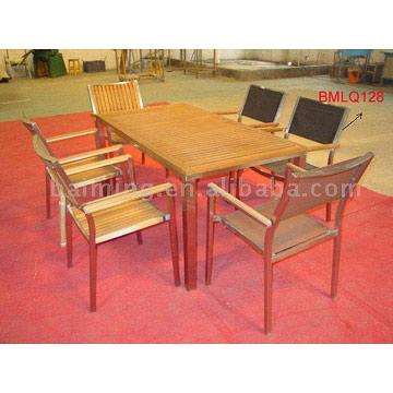  Teak-Stainless Steel Set (Teck-Stainless Steel Set)